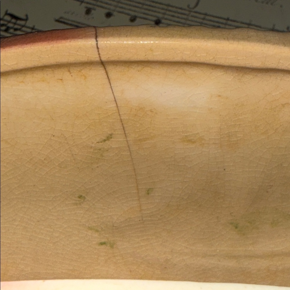 Royal Copley "Riddle" pattern footed ceramic planter - Picture 7 of 9